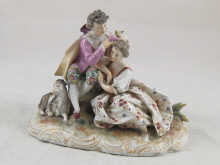 A 19th Century ceramic group of a