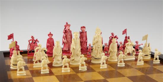 A 19th century Chinese carved and
