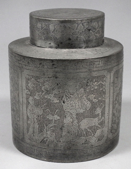 A 19th Century Chinese pewter tea