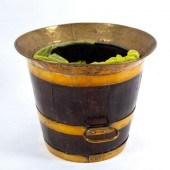 A 19th Century coopered oak lo