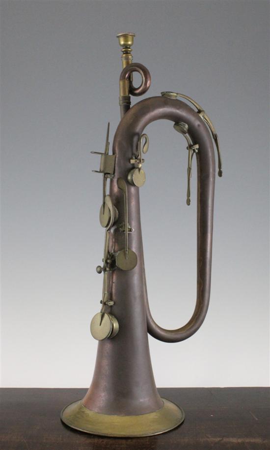 A 19th century copper and brass