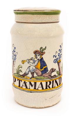 A 19th Century dry drug jar and