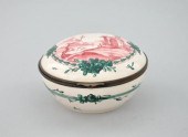 A 19th Century Faience Box Wit