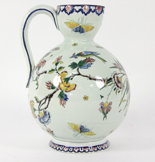 A 19th Century faience jug the