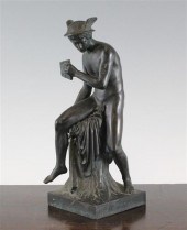 A 19th century French bronze f
