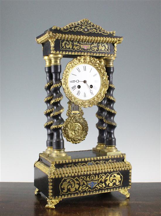 A 19th century French ebony and