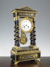 A 19th century French ebony an