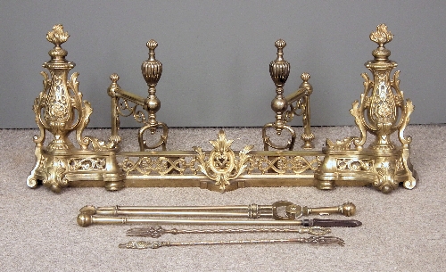 A 19th Century French gilt brass