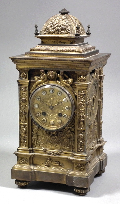 A 19th Century French gilt brass