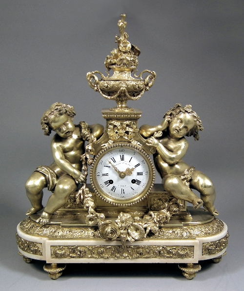 A 19th Century French gilt brass