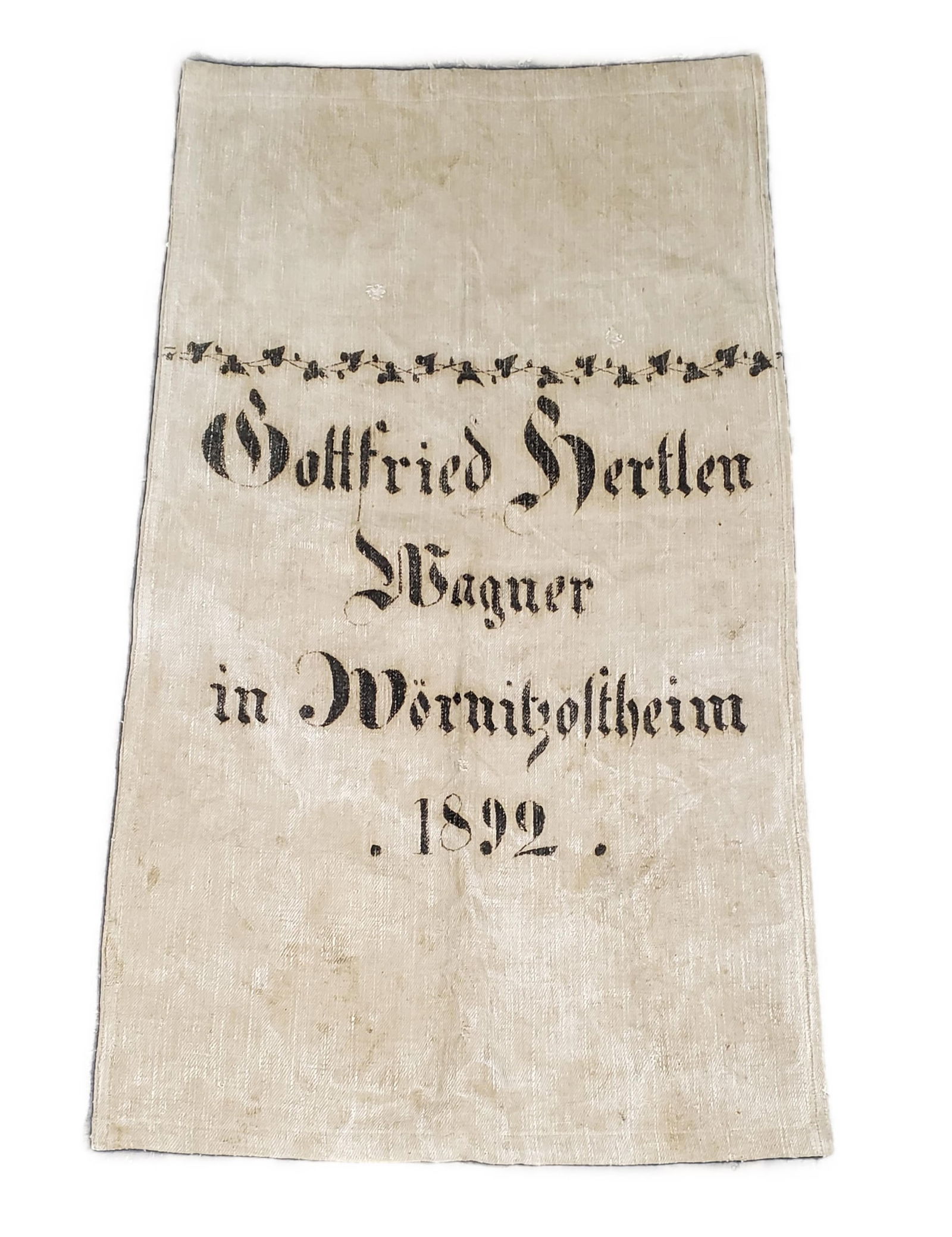 A 19TH CENTURY GERMAN STENCILED