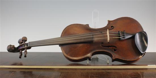 A 19th century German violin with