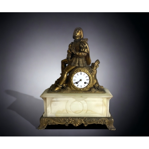A 19TH CENTURY GILT METAL &