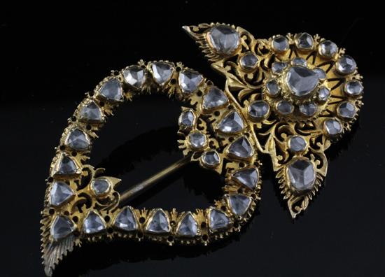A 19th century Indian gilt metal
