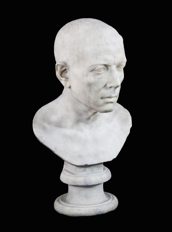A 19th century Italian carved white