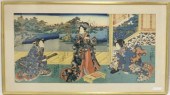 A 19TH CENTURY JAPANESE WOODBL