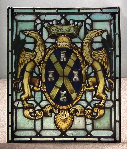 A 19th Century leaded and stained