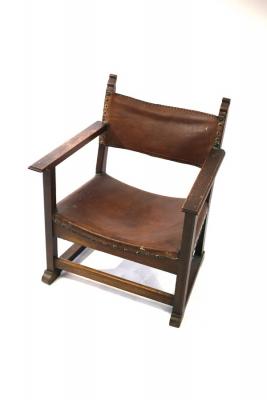 A 19th Century low armchair with