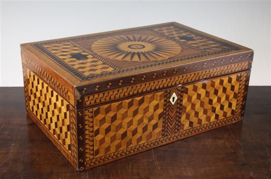 A 19th century marquetry inlaid