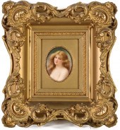 A 19TH CENTURY MINIATURE PORTR