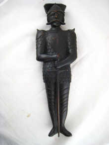 A 19th. century oak carving of a