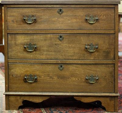 A 19th Century oak chest fitted