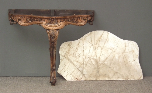 A 19th Century oak console table of