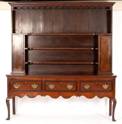 A 19th Century oak dresser, the