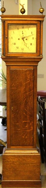 A 19th Century oak longcase clock