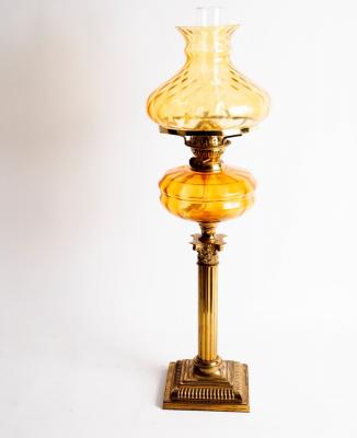 A 19th Century oil lamp with