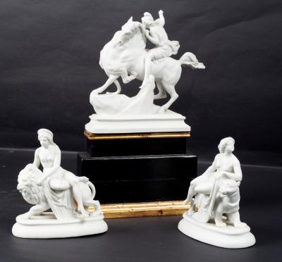 A 19th Century parian equestrian