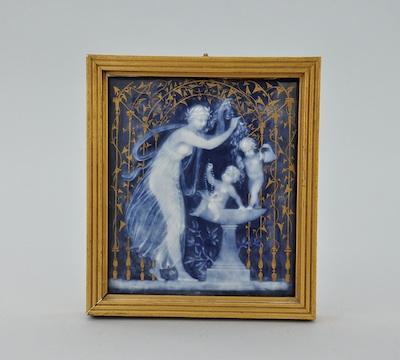 A 19th Century Pate-Sur-Pate Tile