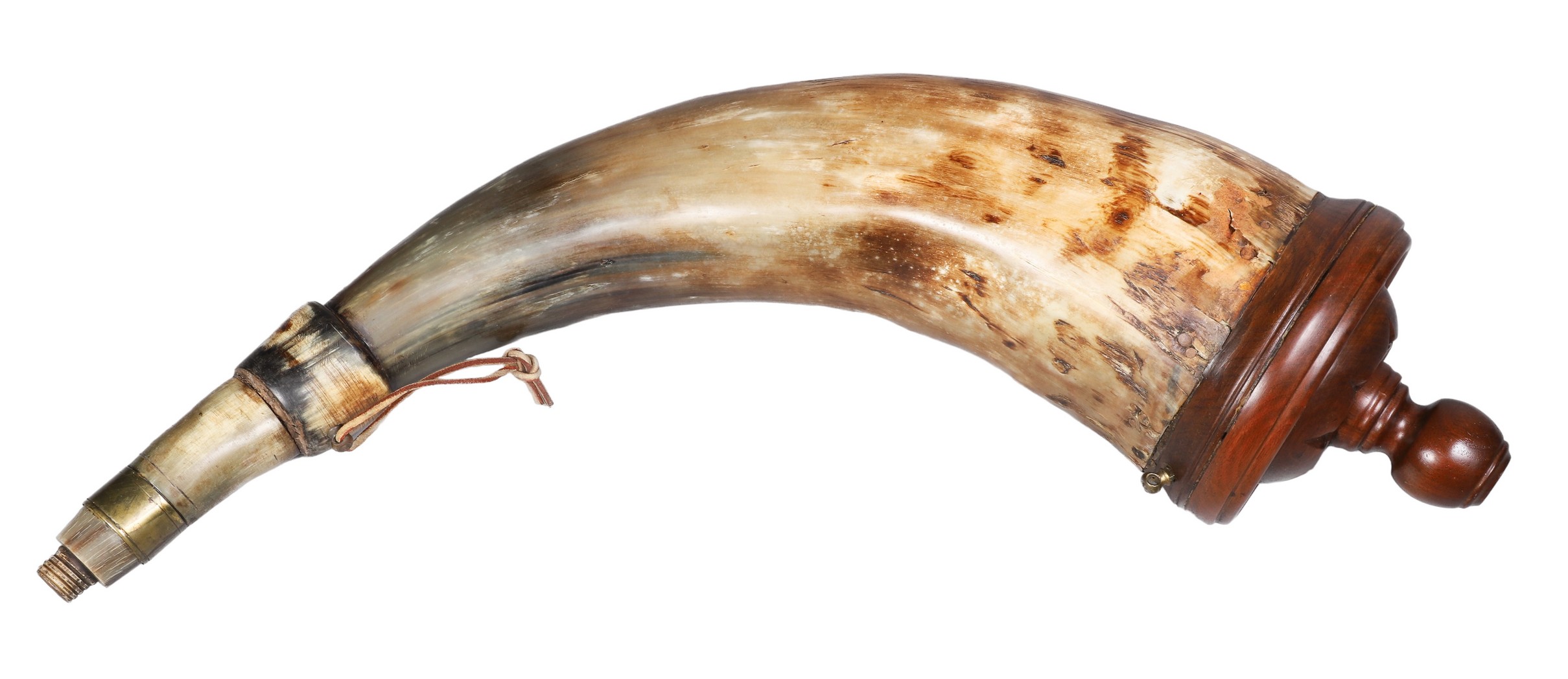 A 19th century powder horn,