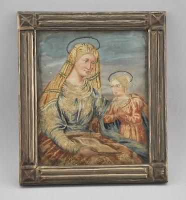 A 19th Century Silk Embroidered