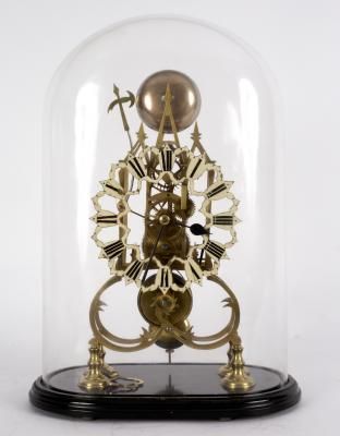 A 19th Century skeleton clock