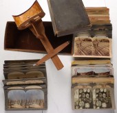 A 19TH CENTURY STEREO VIEWER W