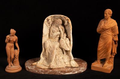 A 19th Century terracotta niche