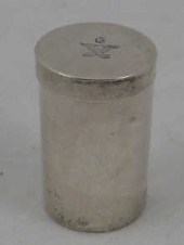 A 19th century unmarked silver