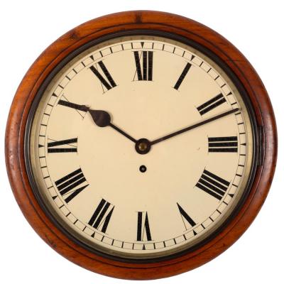A 19th Century walnut eight-day