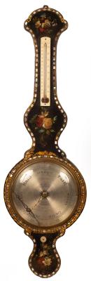 A 19th Century wheel barometer, the