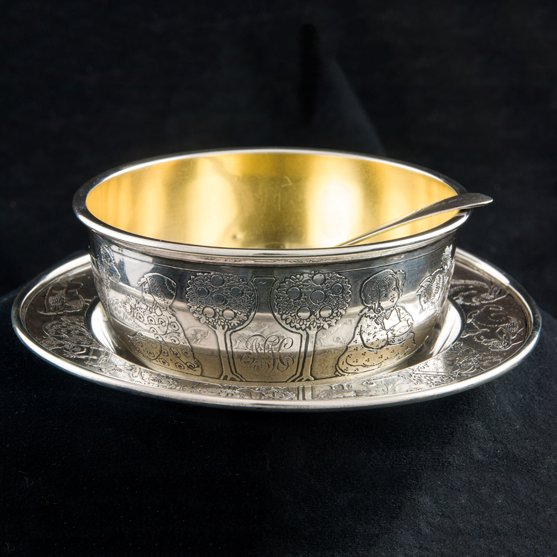 A (2 PC) GORHAM STERLING CHILD'S
