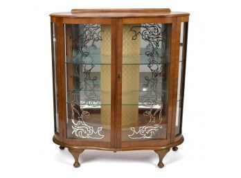 A 20th C. display cabinet in