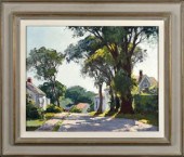A 20th C. oil on board, summer