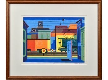 A 20th C. serigraph on paper,