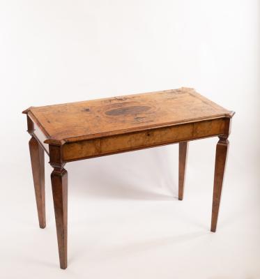 A 20th Century burr walnut veneered