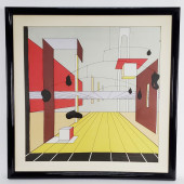 A 20TH CENTURY COLOR LITHOGRAP