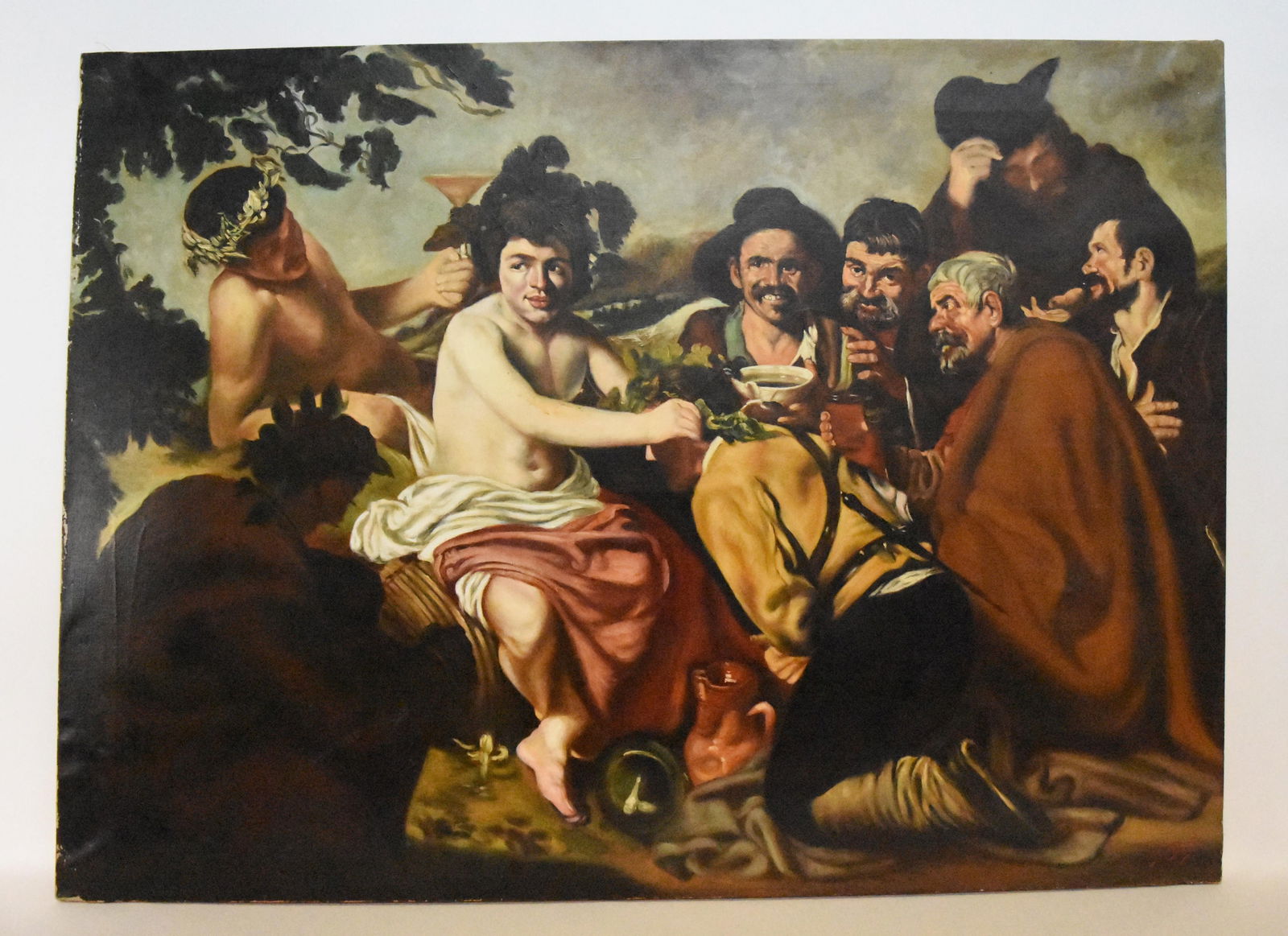 A 20TH CENTURY OIL ON CANVAS