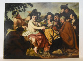 A 20TH CENTURY OIL ON CANVAS P