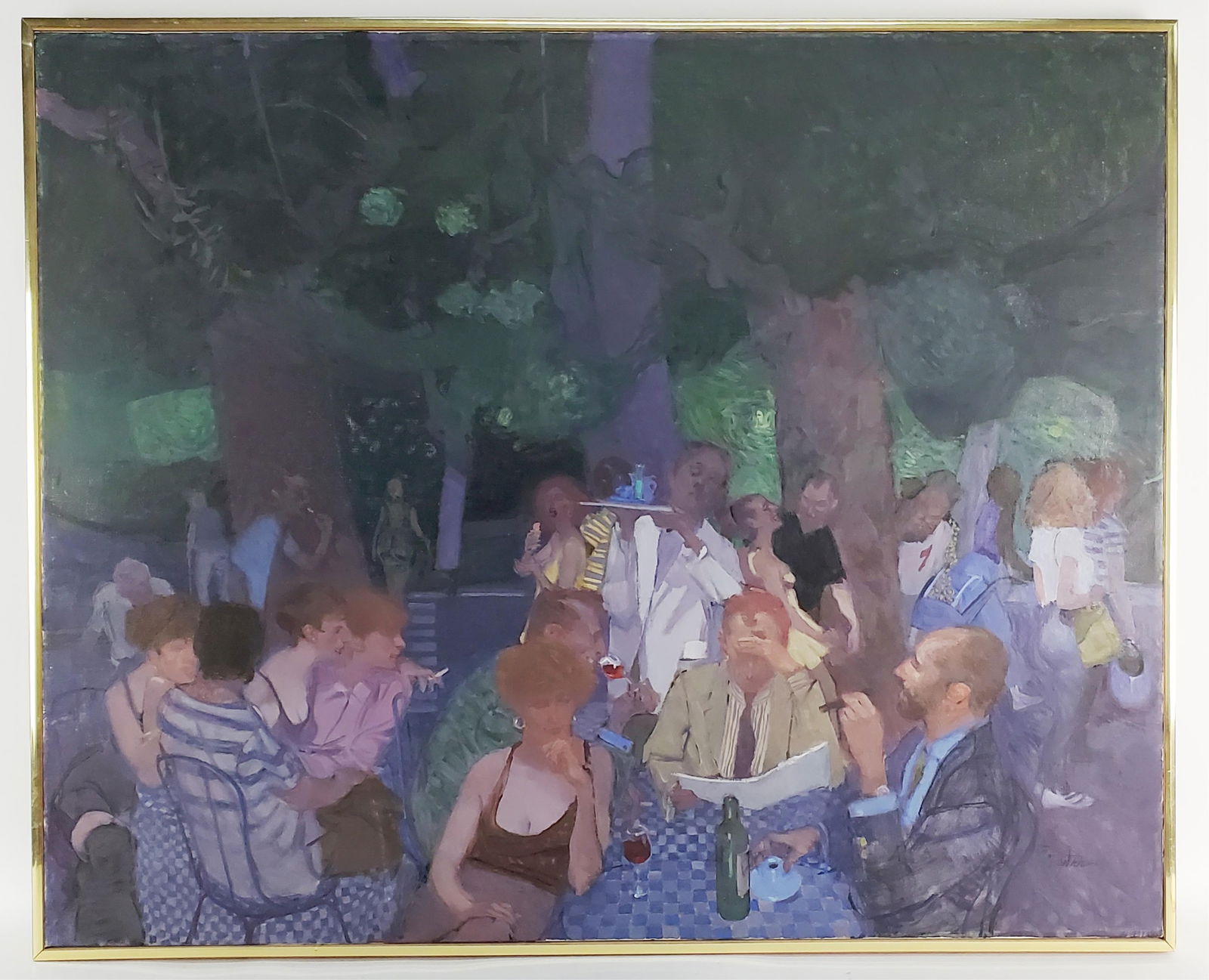 A 20TH CENTURY OIL ON CANVAS