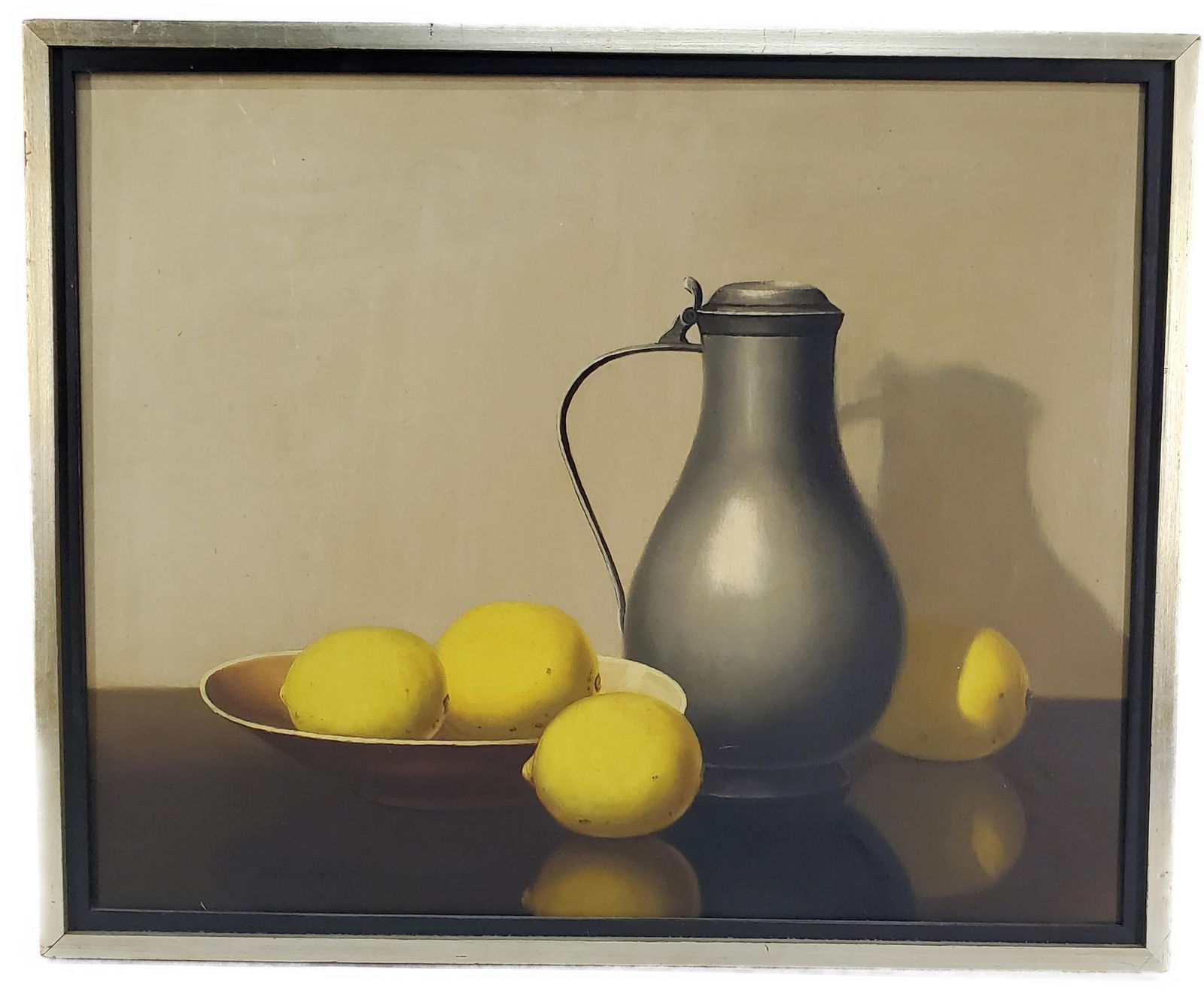 A 20TH CENTURY OIL ON CANVAS